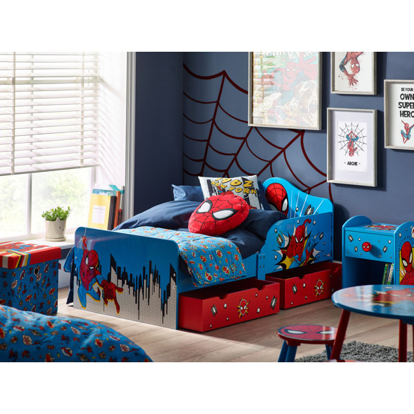 Disney Marvel SpiderMan Toddler Bed with Storage Drawers